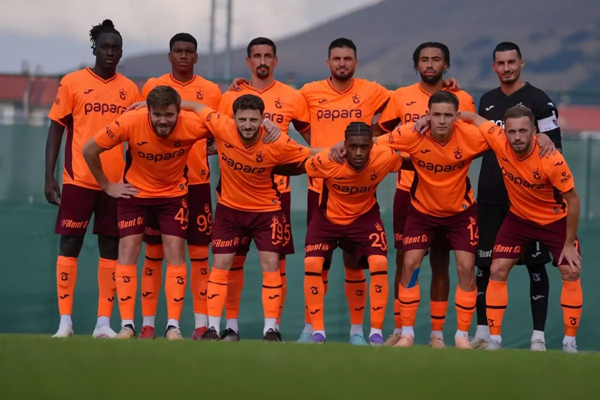 Trabzonspor hazırlık maçında gol oldu yağdı