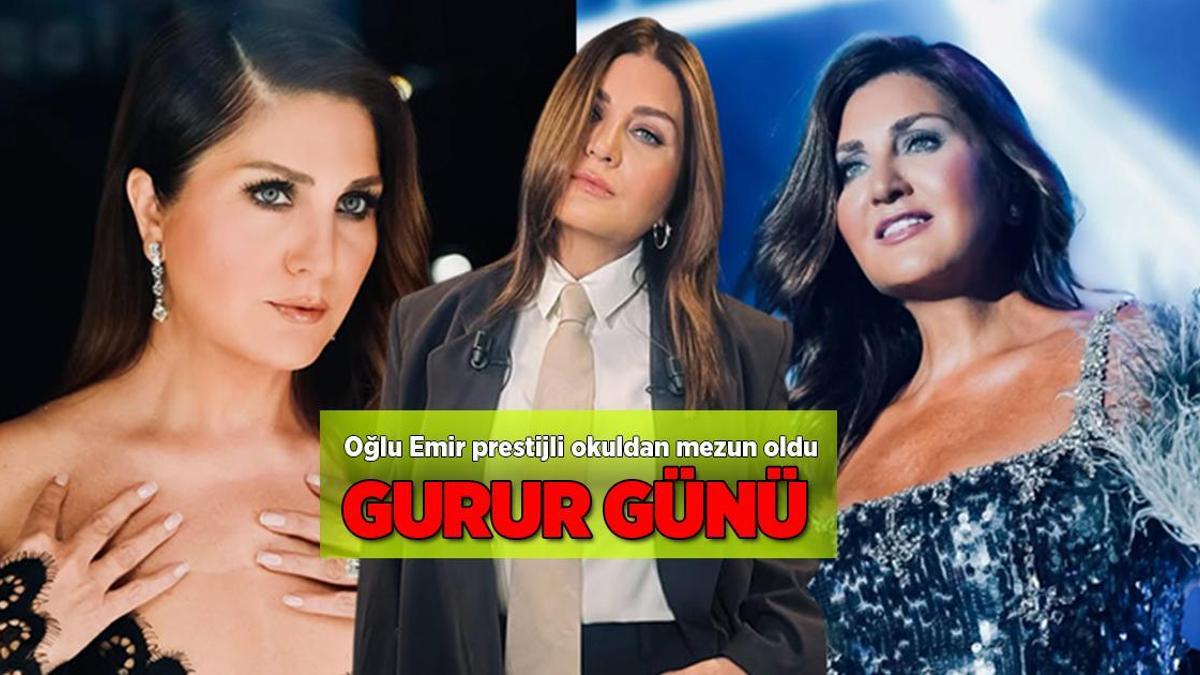 Sibel Can’ın gurur günü! Oğlu Buyruk itibarlı okuldan mezun oldu